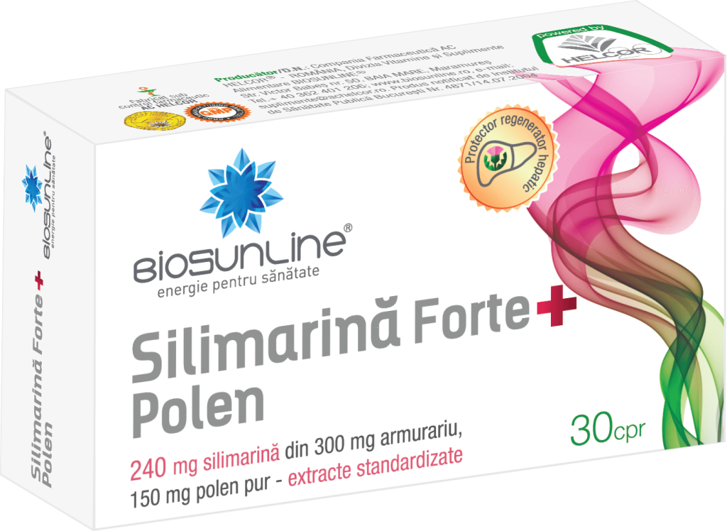 cutie silimarina cu polen